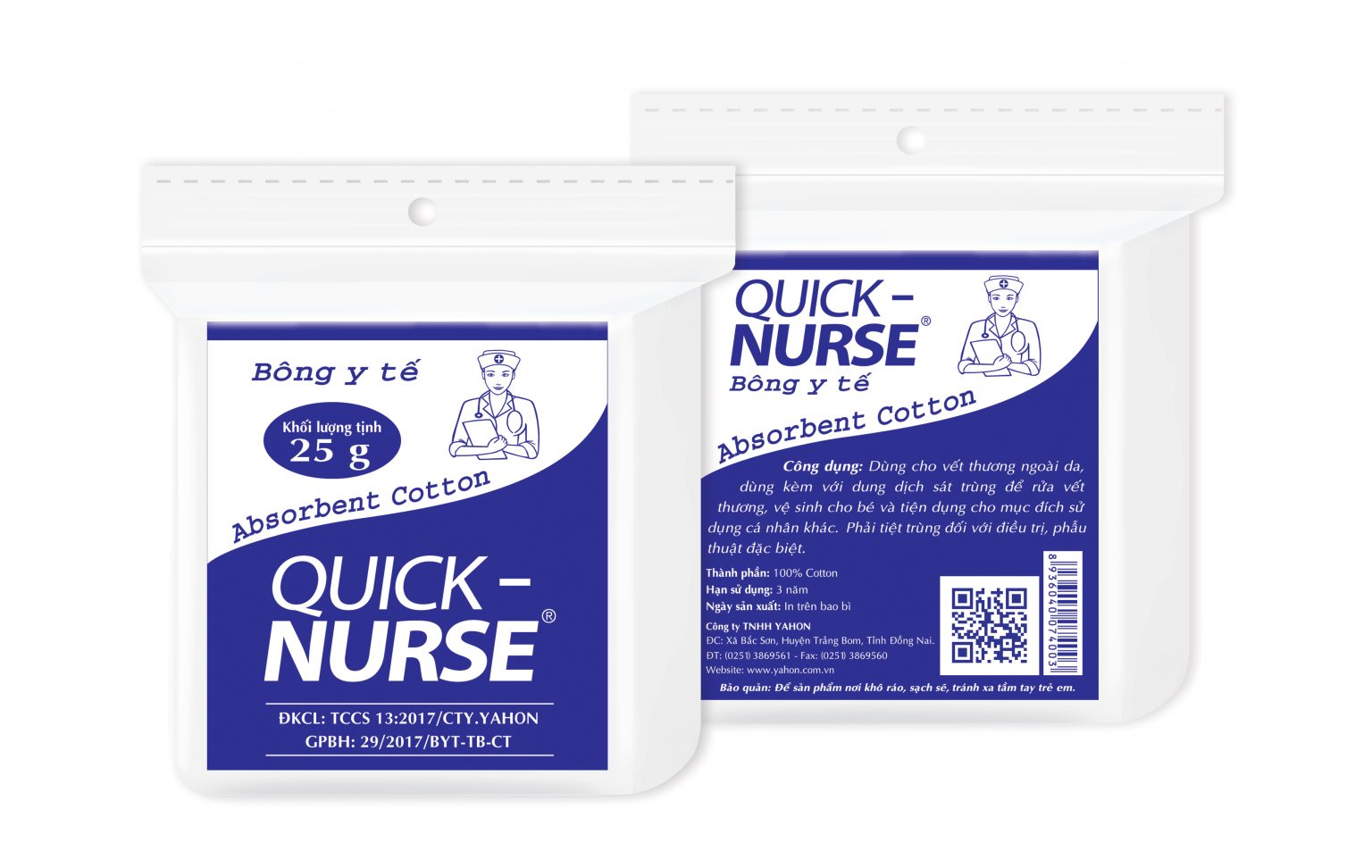 Bông y tế Quick Nurse (25g)