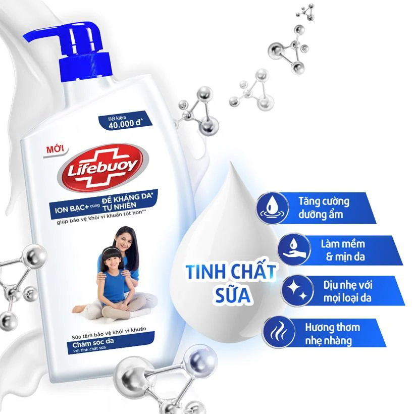 Sữa tắm chăm sóc da Lifebuoy (250g)