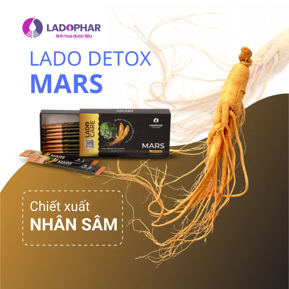 Bột LADOPHAR LADO CARE MARS hỗ trợ bổ thận, tráng dương (Hộp 10 gói)